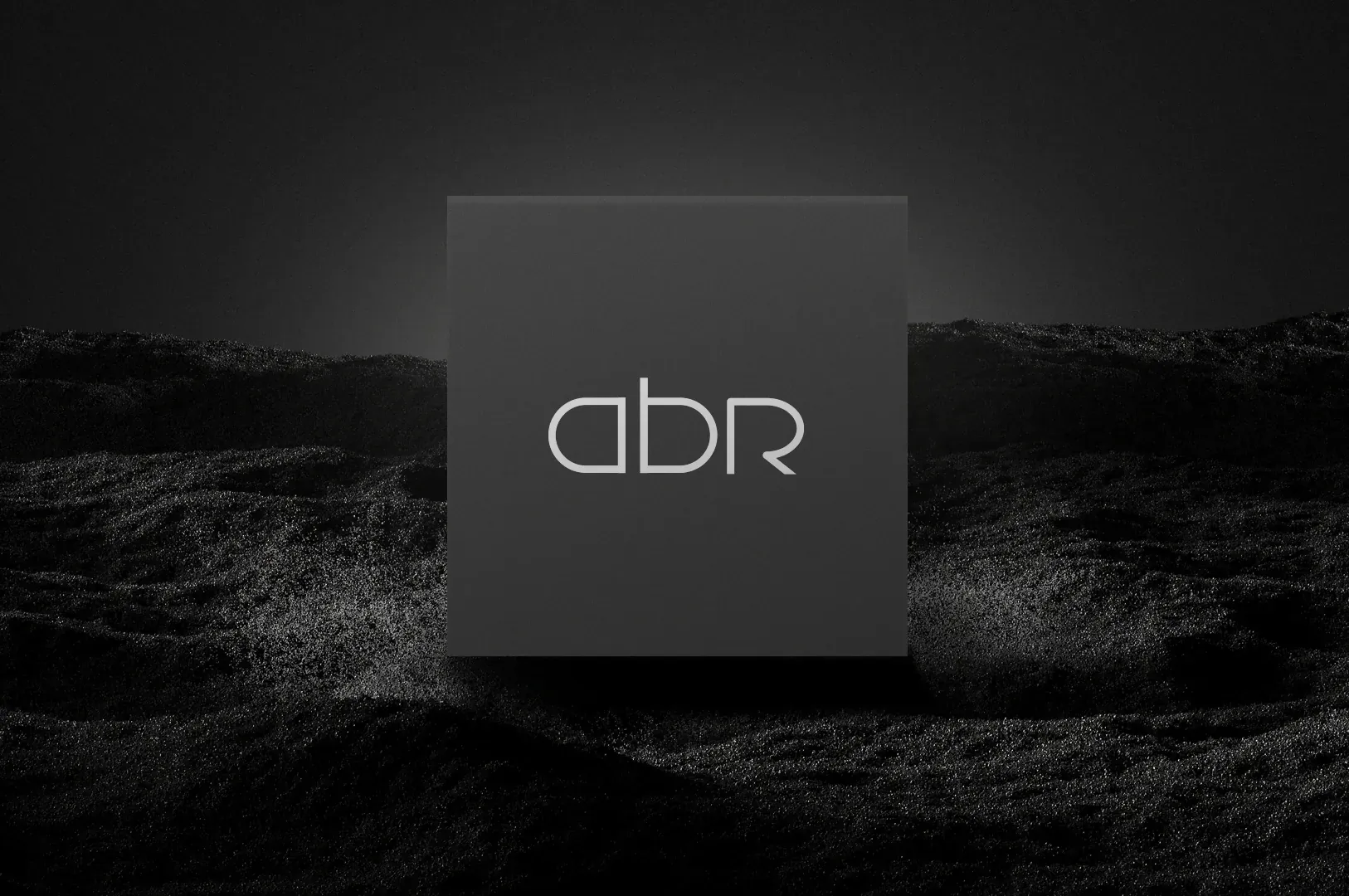 ABR logo on a dark box set in a moody black landscape
